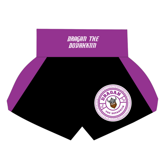 Shorts No-Gi compétition violet Dragan The Dovahkiin