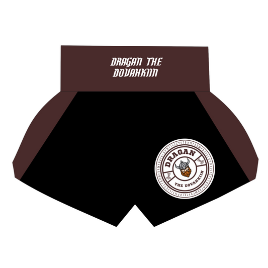 Shorts No-Gi compétition marron Dragan The Dovahkiin