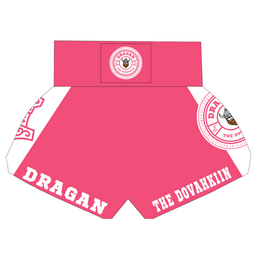 Shorts No-Gi entraînement rose Dragan The Dovahkiin